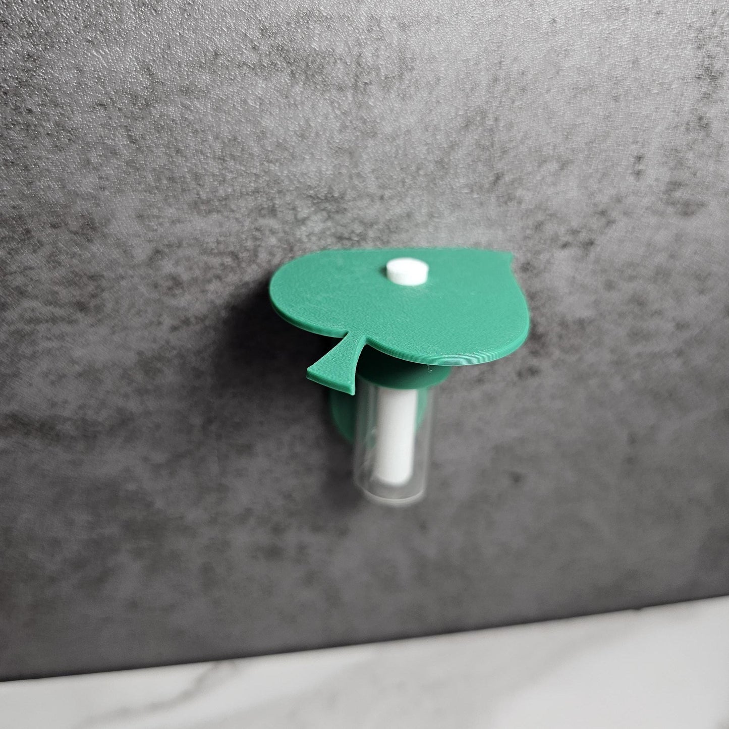The Well Leaf base-a water feeder For Jumping Spiders, Lower Bottle, Leaf Platform/shelf, Magnetic, includes 2 water Wicks!
