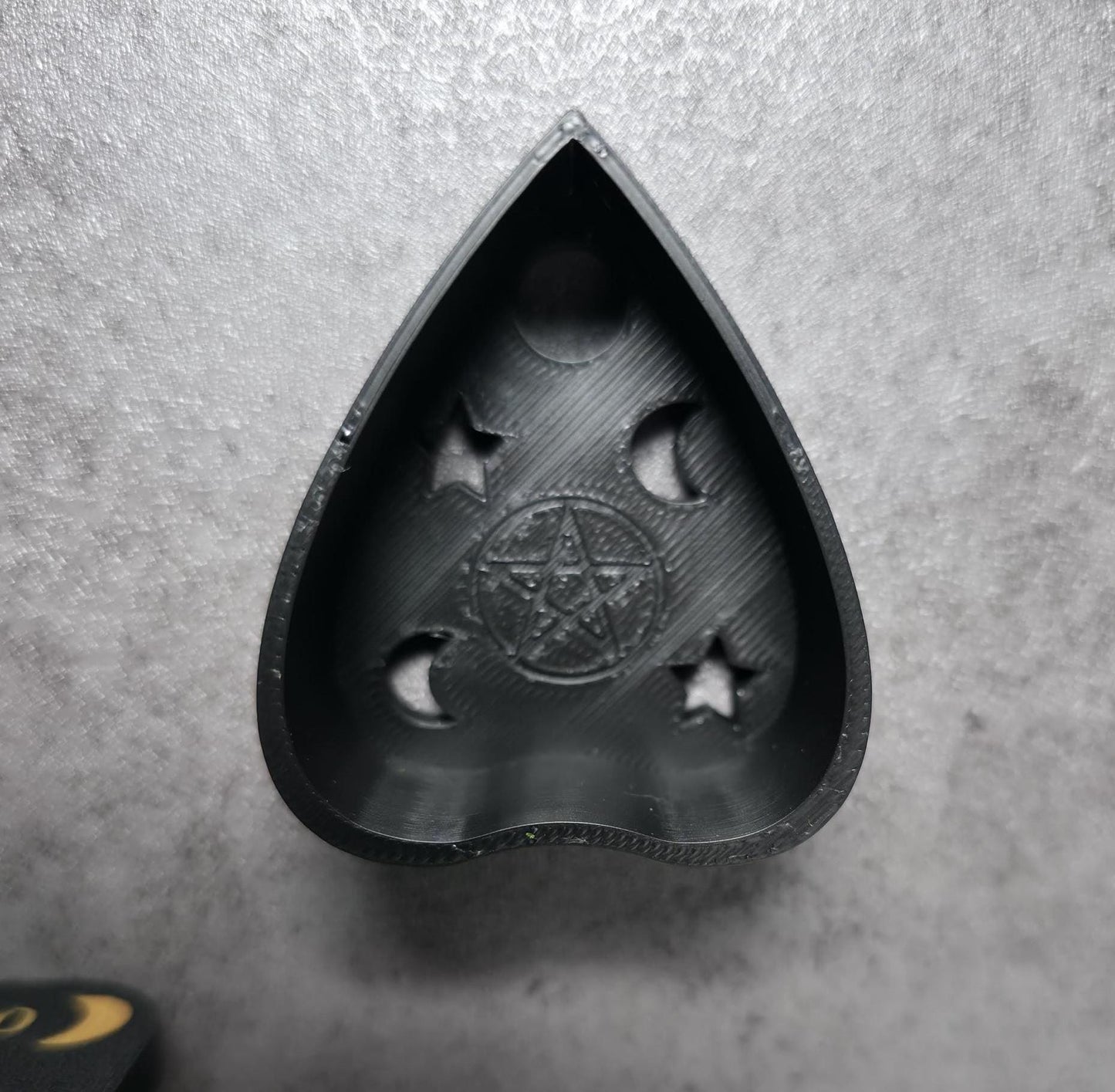 Ouija Board, Planchette,(Spirit Board) Hide for Jumping Spiders, Magnetic, open front