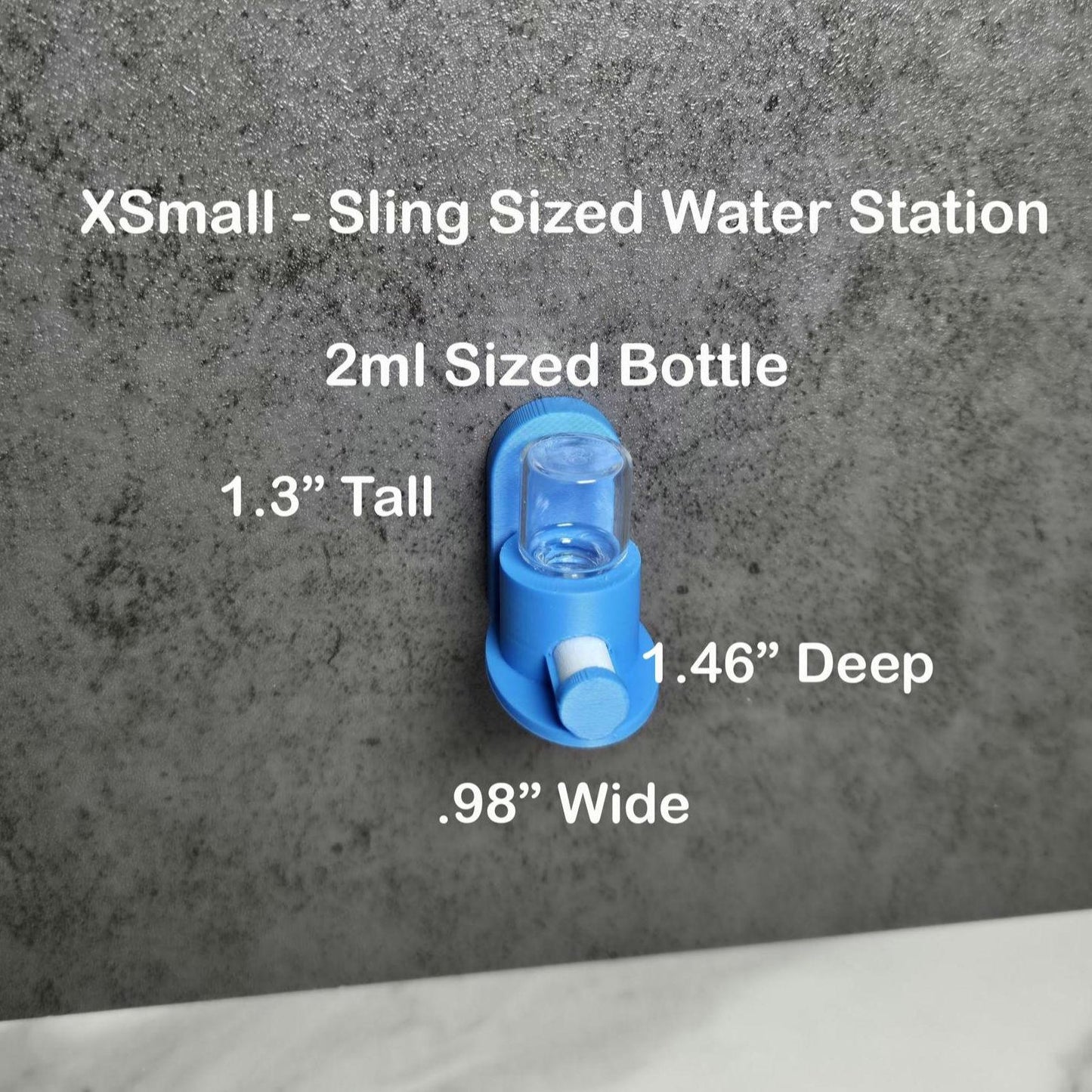 Tiny Sling Jumping Spider water station, Magnetic, 2ml,includes 2 water Wicks! (The Oasis by Spider Enchantments)