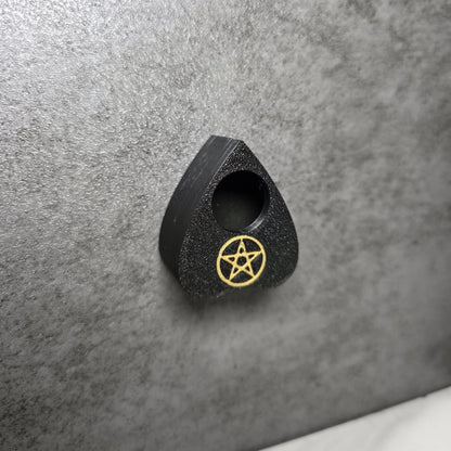 Ouija Board Planchette (Spirit Board) Hide for Jumping Spiders, w/Pentacle, Magnetic